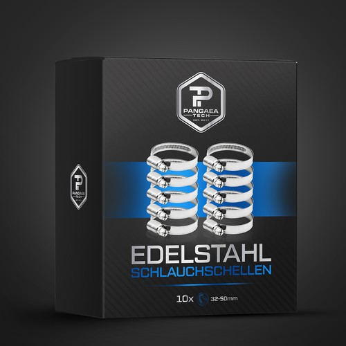 Tool design with the title 'Hose Clamp Box Design'