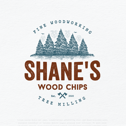 Bespoke logo with the title 'Logo design for wood artist'