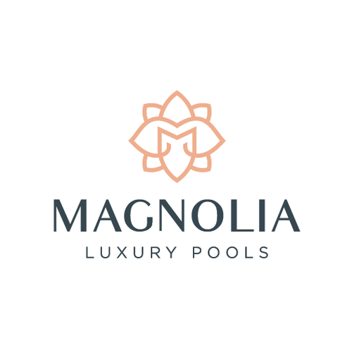 Magnolia design with the title 'Magnolia luxury pools'