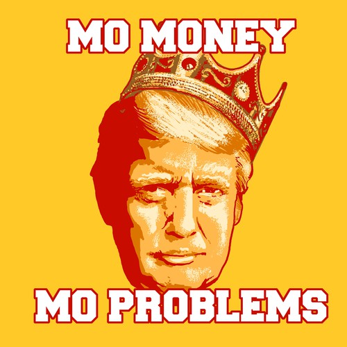 Trump t-shirt with the title 'trump is king'