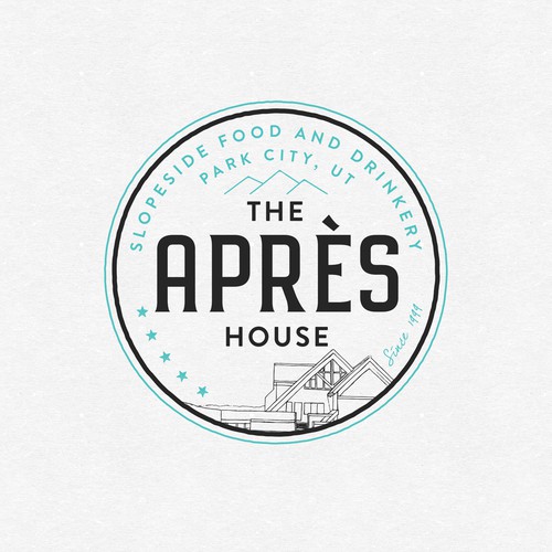 Vintage modern logo with the title 'Logo design'