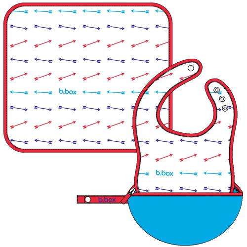 Baby artwork with the title 'Pattern Design for travel bib and changing pad'