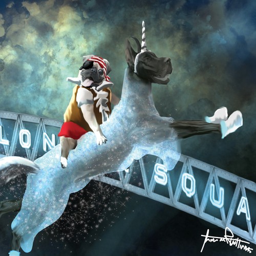 Animal character artwork with the title 'Pirate Pug'