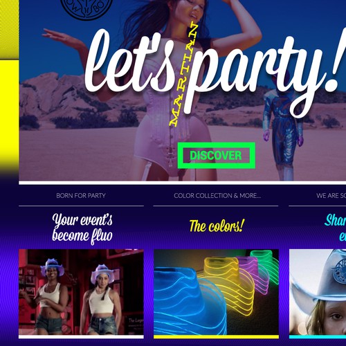 Glow design with the title 'Glow website home for neon cowboys'