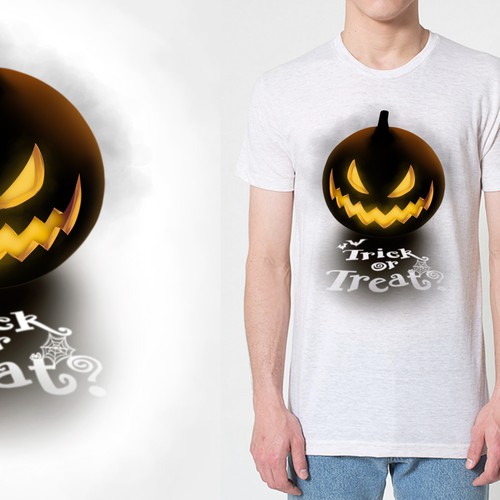 Halloween t-shirt with the title 'T shirt design'