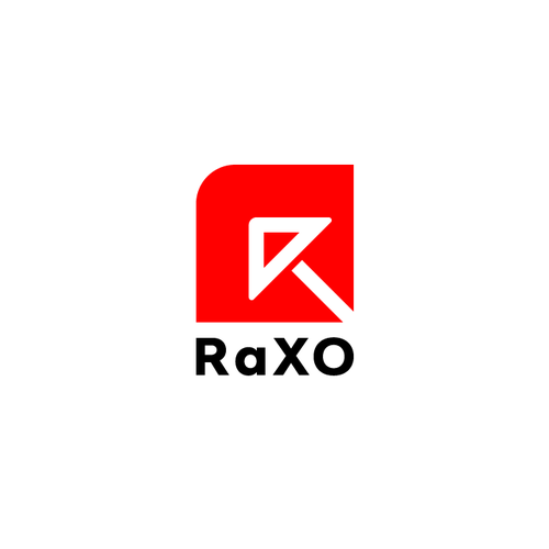 Arrow brand with the title 'RaXO Logo Design'