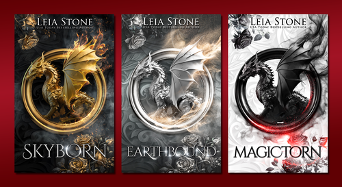 Dragon book cover with the title 'Skyborn Series'