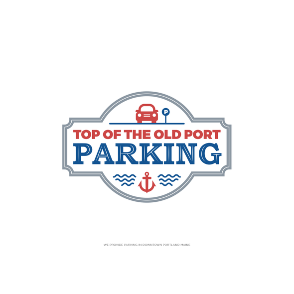 Parking logo with the title 'Parking Lot Logo'