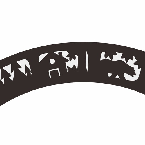 CorelDRAW illustration with the title 'Laser Cutting Image'