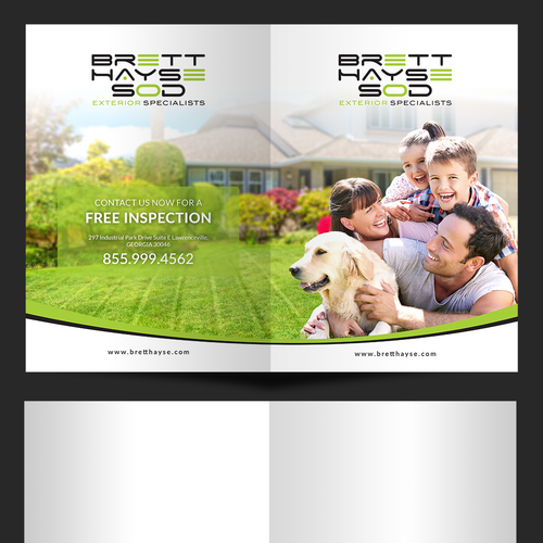 Lawn design with the title 'Brett Hayse Sod'