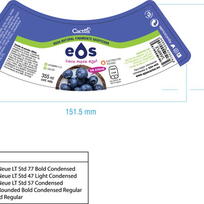Label design for EOS Brand