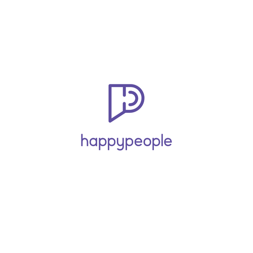 Happiness logo with the title 'concept for a new start up'