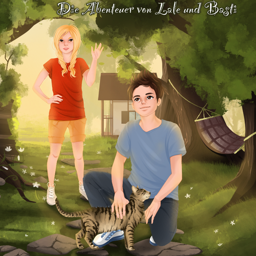 Drawing book cover with the title 'Children book cover '