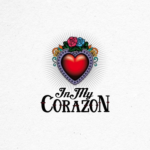 Rose logo with the title 'Logo for Tradional Latin Clothing and Jewelry Store'