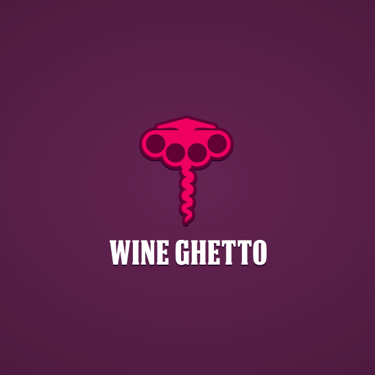 Magenta logo with the title 'logo for urban wine company'