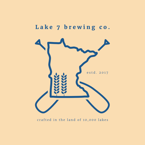 Easy to draw logo with the title 'Brewery logo'