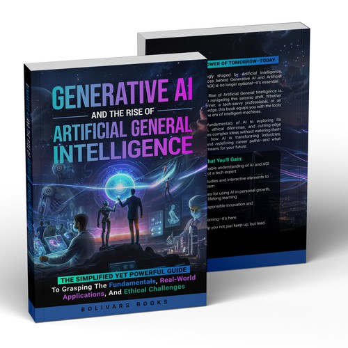 Futuristic book cover with the title '1-1 Project'