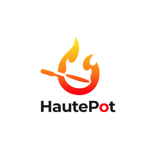 Cooking logo with the title 'Logo for HautePot'