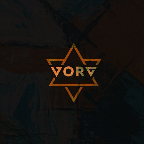 Geometric logo with the title 'VORG Logo Design'