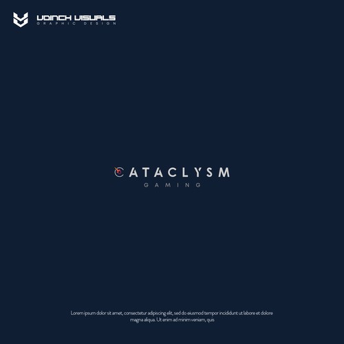 Esports logo with the title 'Cataclysm Gaming logo concept'