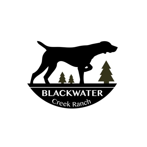 Ranch brand with the title 'Logo concept for hunting ranch'