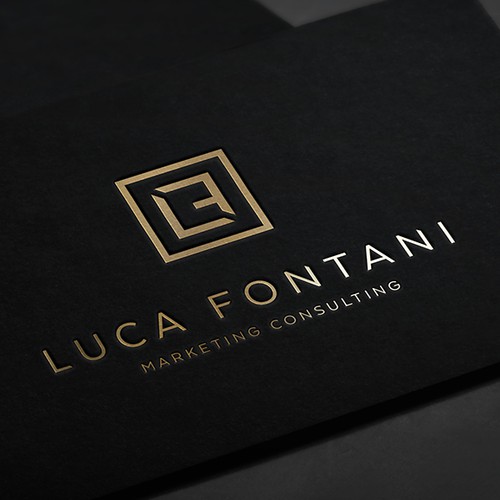Corporate identity design with the title 'Minimal and elegant high-end logo for a consultant'