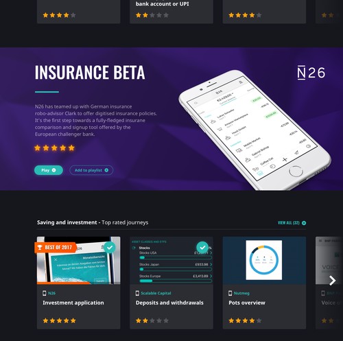 Interface website with the title '11FS blog design'