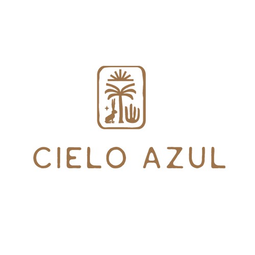 Design with the title 'Cielo Azul'