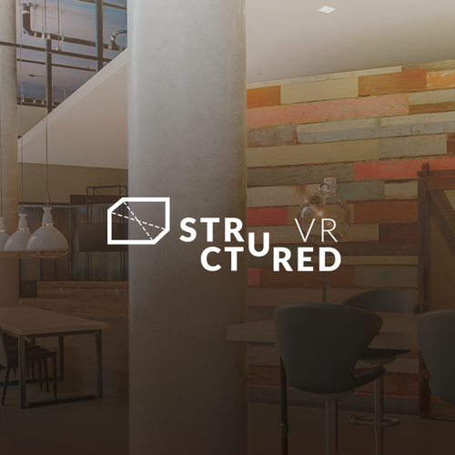 Structural design with the title 'Structured Logo For The VR Industry'