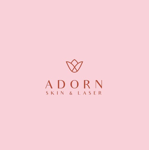 Anti aging logo with the title 'Adorn Logo design'
