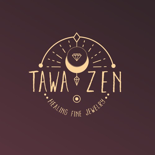 Jewelry brand with the title 'Logo Design For a Healing Fine Jewelry Startup'
