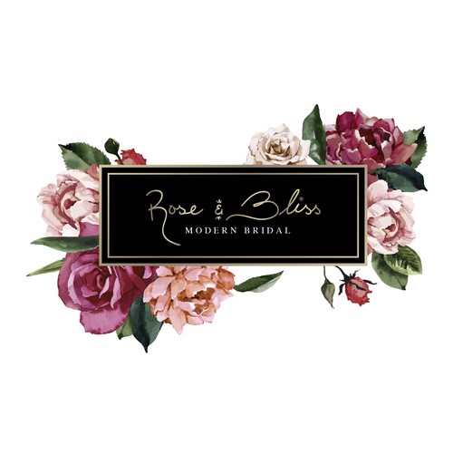 Element design with the title 'Watercolor floral elements illustration'