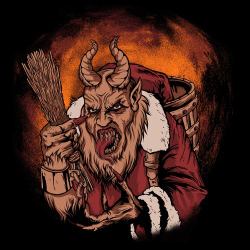 Christmas t-shirt with the title 'horror crimes'