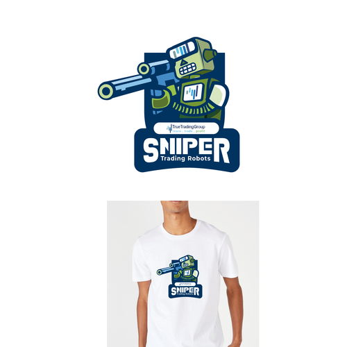 Robotics logo with the title 'Logo for T-shirt'