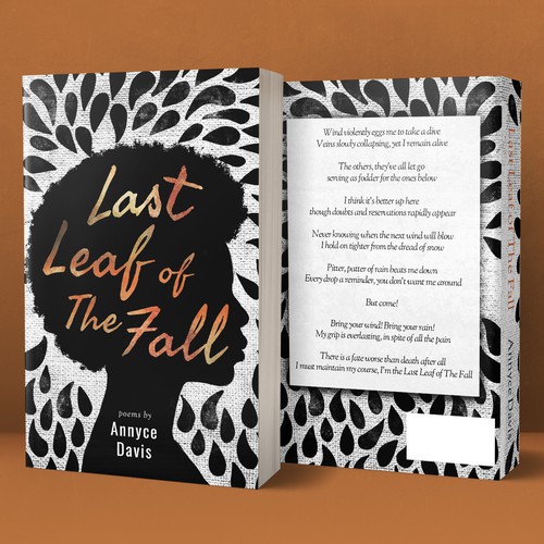 Poetry book cover with the title 'Last Leaf of The Fall'