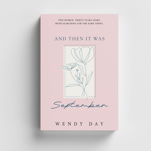 Flower book cover with the title 'Book Cover Design'