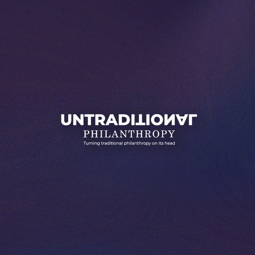 Donation logo with the title 'Simple Philanthrophy Logo'