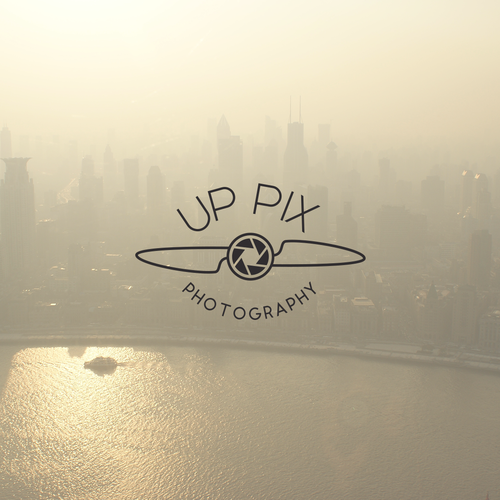 Aerial logo with the title 'Drone-based aerial photography'