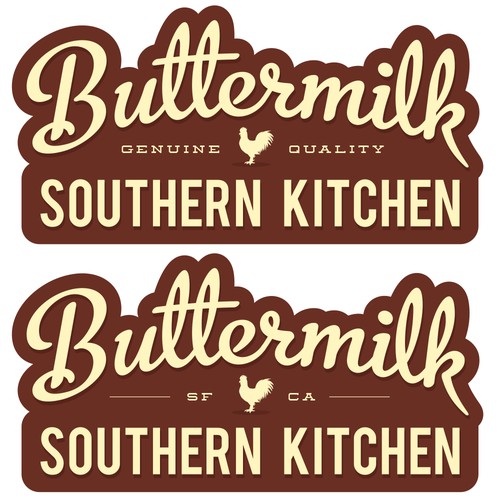 Sepia logo with the title 'Buttermilk - a hip but comfortable Southern food restaurant in San Francisco'