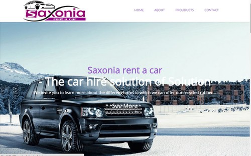 Bootstrap website with the title 'Homepage für Autovermietung / Homepage for rent a car'