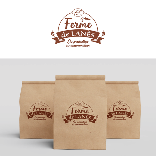 French logo with the title 'Ferme de Lanés'