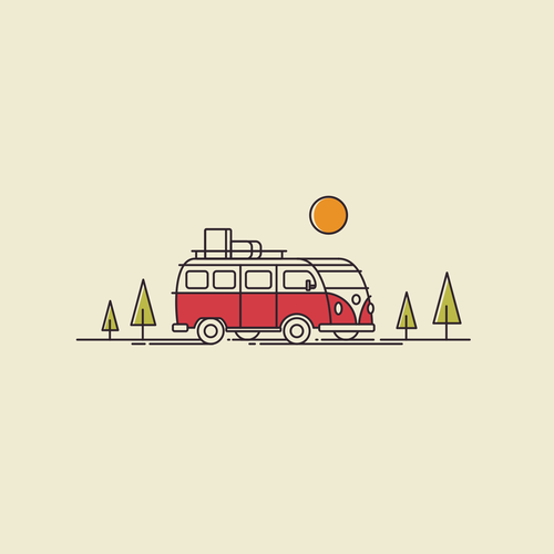 VW design with the title 'NZ Kombi Hire'