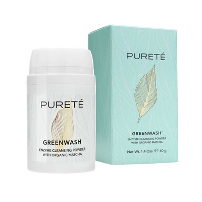 PURETE cosmetic label and box