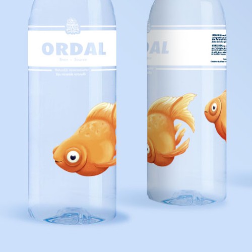 Drawing label with the title 'ORDAL - Water for kids'