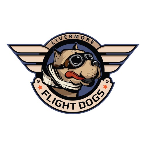 Flying design with the title 'Flight dogs'