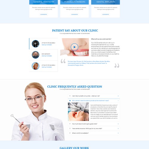 Dental website with the title 'My Houston Dentist'