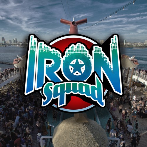 Fantastic design with the title 'SUPERHERO LOGO for IronSquad - 2nd and final version'