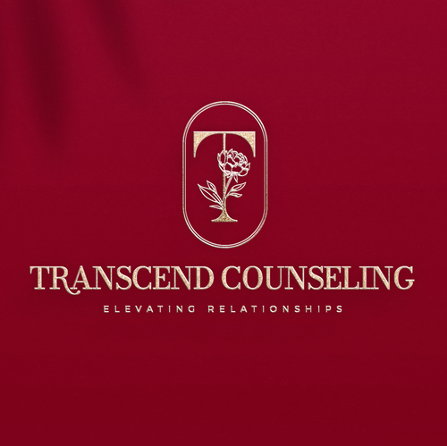 Romantic logo with the title 'Transcend Counseling Logo Design'