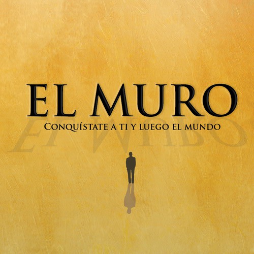 Wall design with the title 'The Wall, minimalist book cover'