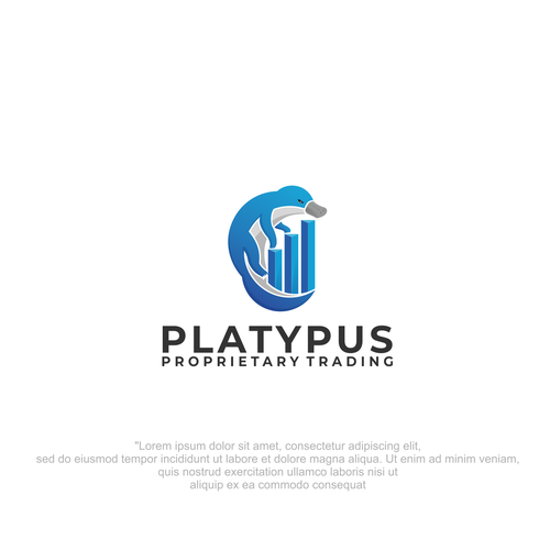 Platypus design with the title 'Platypus Proprietary Trading Logo'